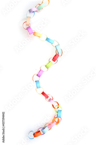 Paper colorful chains