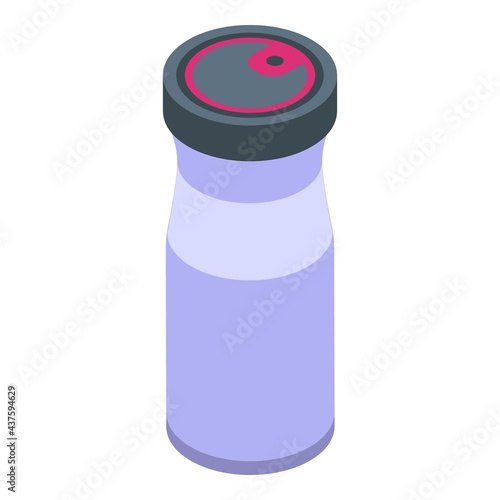 Vacuum thermo cup icon. Isometric of Vacuum thermo cup vector icon for web design isolated on white background