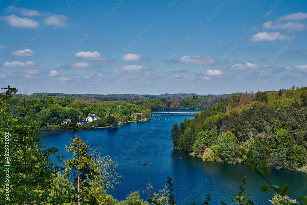 Water sports allowed, Wupper Reservoir,Remscheid, Bergisches land, North rhine westfalia, Germany