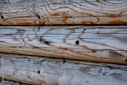 tekstura bale drewna ułożone poziomo