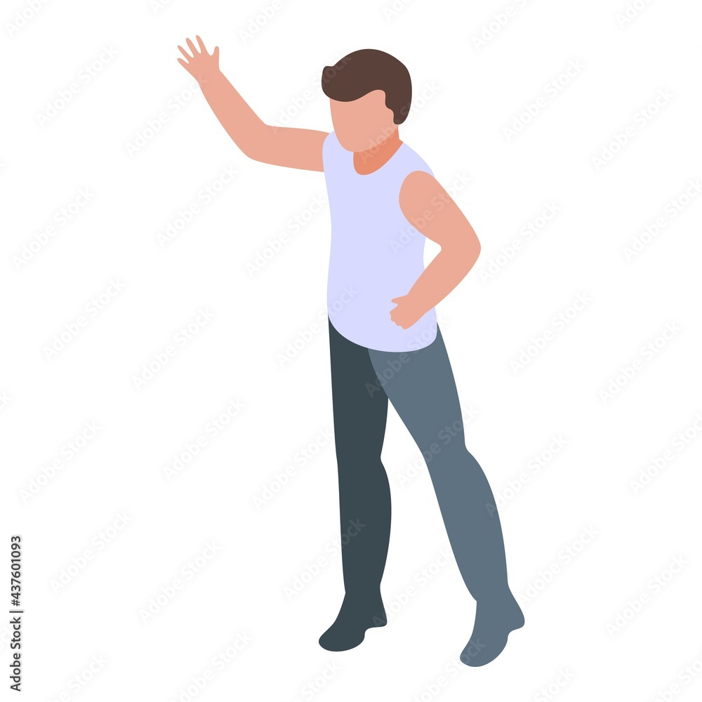 Ballet school boy icon. Isometric of Ballet school boy vector icon for web design isolated on white background Ballet school boy icon. Isometric of Ballet school boy vector icon for web design isolated on white background