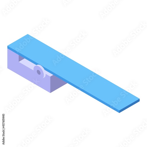 Synchronized swimming board icon. Isometric of Synchronized swimming board vector icon for web design isolated on white background