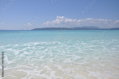 tropical island in the ocean