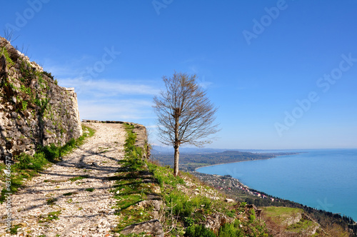 Obraz na plátně The road to the Anakopia fortress. New Athos, Abkhazia