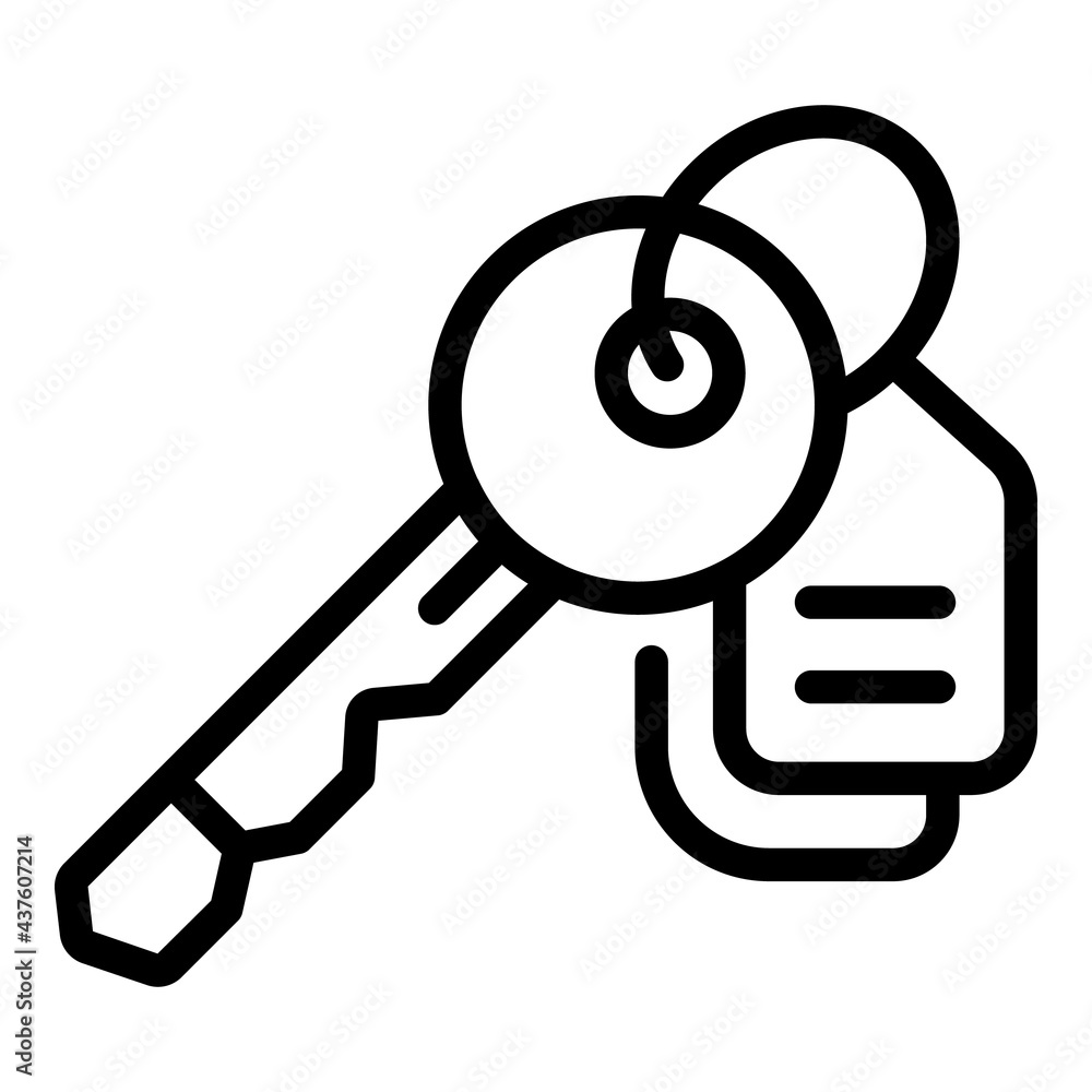 Key money safe icon. Outline Key money safe vector icon for web design isolated on white background Key money safe icon. Outline Key money safe vector icon for web design isolated on white background