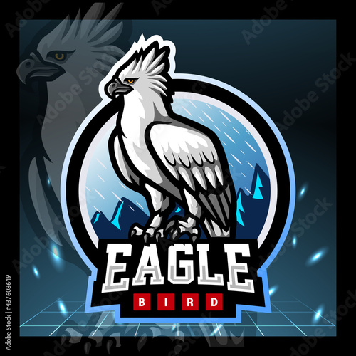 Canvastavla Harpy eagle mascot. esport logo design