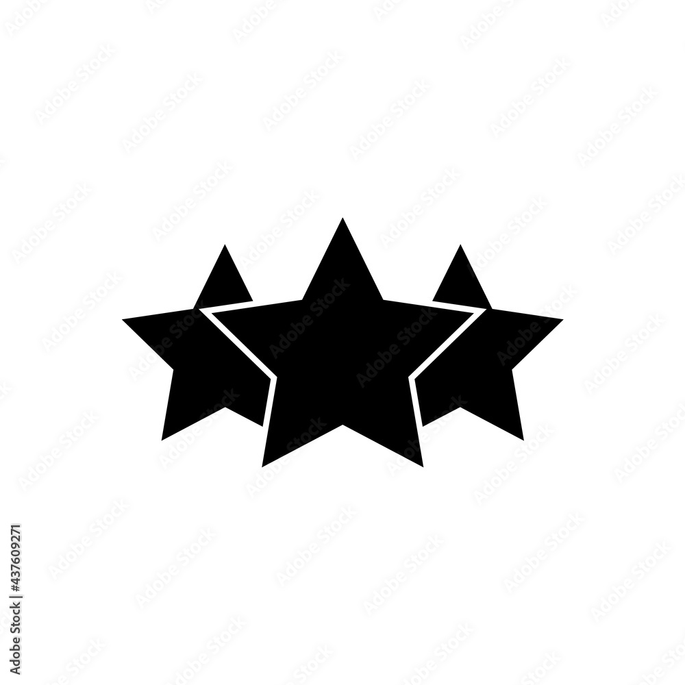 Star icon, logo isolated on white background Star icon, logo isolated on white background
