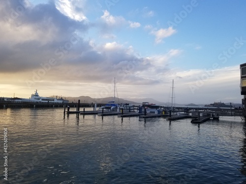 San Francisco bay boats in dock