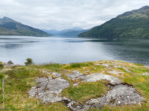 View of Loch Goil from Carrick Castle in Scotland