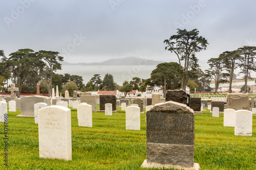 At Rest in San Francisco National Cemetery, Presidio, California photo