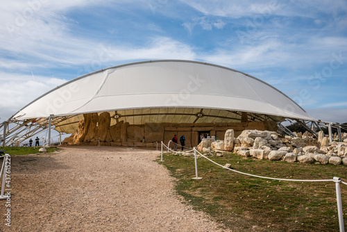 Ħaġar Qim is a megalithic temple complex found on the Mediterranean island of Malta, dating from the Ġgantija phase (3600-3200 BC) The Megalithic Temples of Malta Hagar Qim the most ancient religious © Dobroslav