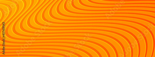 Abstract Orange Background Design with Dynamic Lines Concept.