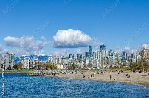 View of downtown Vancouver from the park