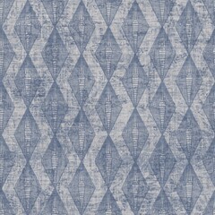 Deken met foto 3D patronen Frans blauw landelijk linnen patroon  © Limolida Studio