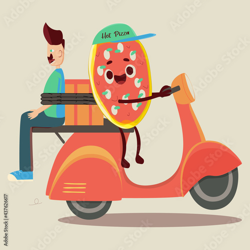 Funny Pizza delivery service