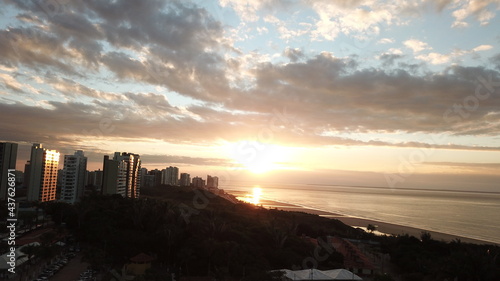 Ponta d'Areia Beach drone view, São Luís, Maranhão