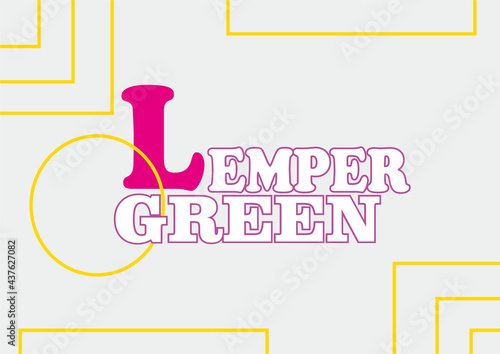 Lemper where there is a yellow line as an affirmation of the nuances of the place and also the color.