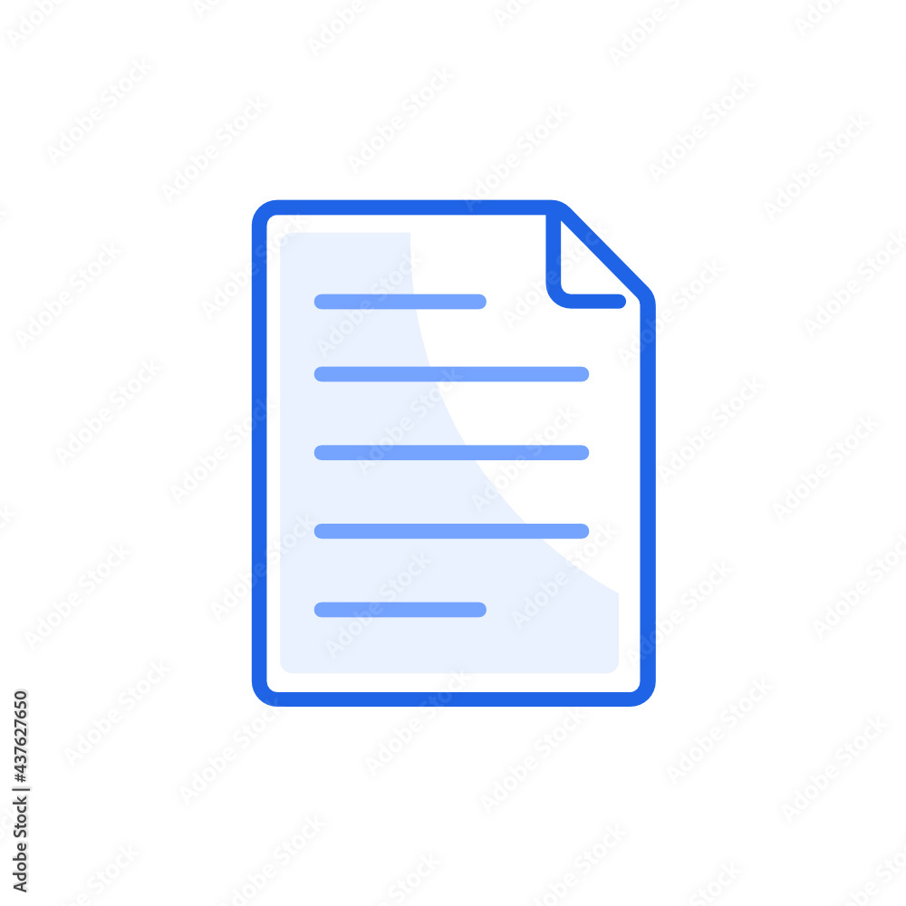 document blue outline web icon illustration document blue outline web icon illustration