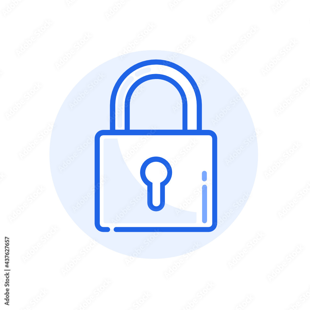 closed lock padlock protect outline icon closed lock padlock protect outline icon