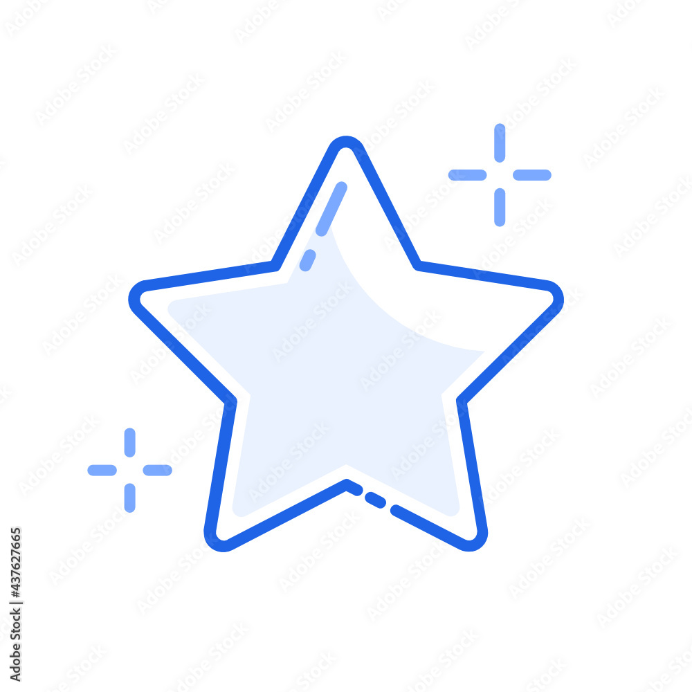 simple star outline icon illustration simple star outline icon illustration