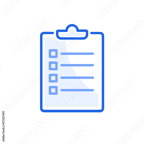 clipboard checklist simple outline icon © BORIS