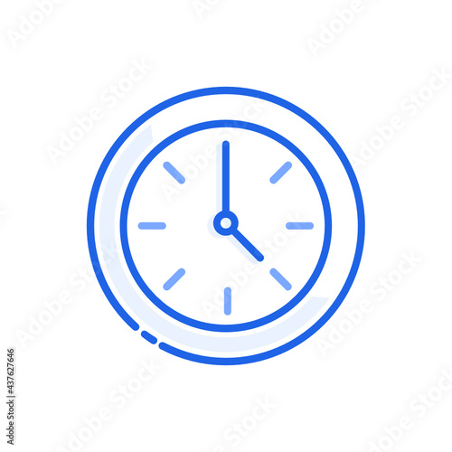 simple clock outline icon illustration Free Download simple clock outline icon illustration - GFXLoad