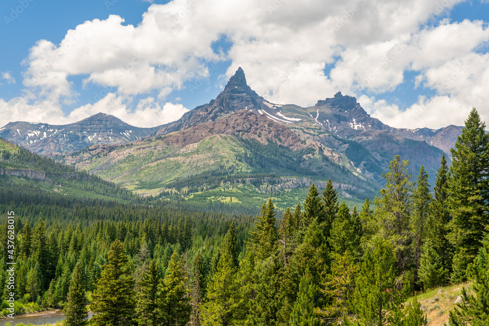 Beartooth Scenic Byway - Pilot and Index Peak in the Absaroka Range