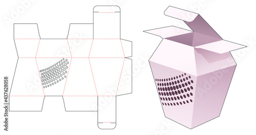 packaging box die cut template