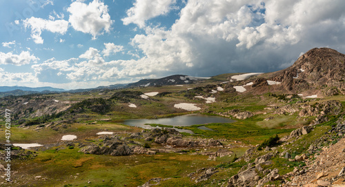 Dramatic overlook on the Beartooth Scenic Highway 