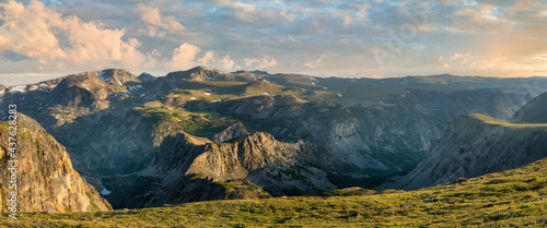 Beartooth Highway scenic byway - morning light photo