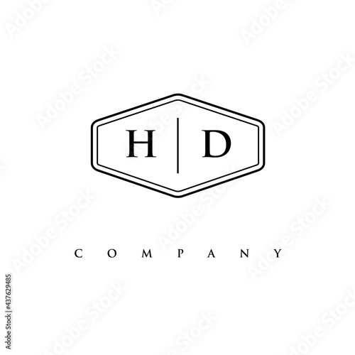 initial HD logo design vector