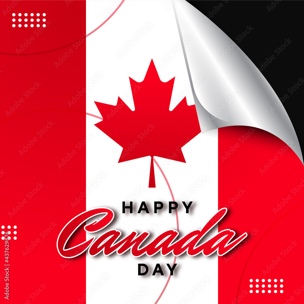 Illustration of canada day Illustration of canada day
