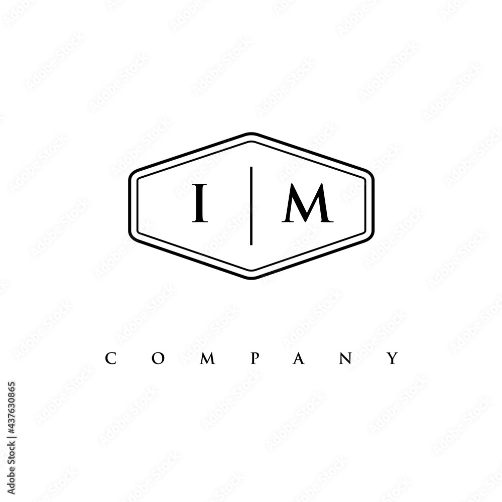initial IM logo design vector initial IM logo design vector