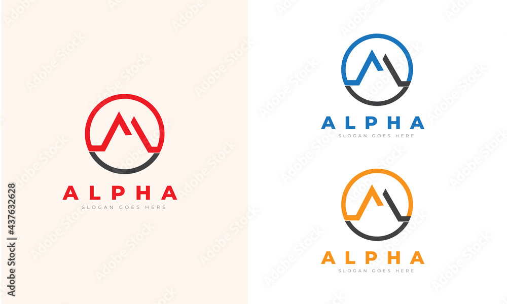 Alpha Creative Logo For Company and Business Alpha Creative Logo For Company and Business