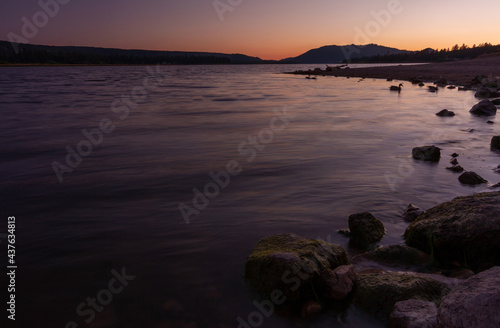Big Bear Lake at sunset © James