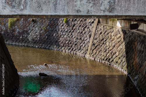 橋の下を流れる川 © Mitsuo Iwaki