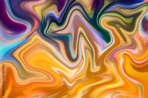 Wallpaper Mural Abstract colorful background, wallpaper, texture. Mixing paints. Modern art. Marble texture Torontodigital.ca