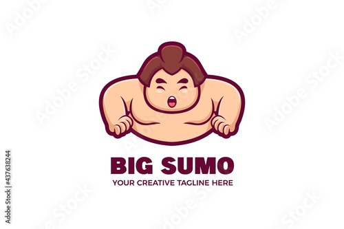 Happy Baby Bee Cartoon Mascot Logo Template