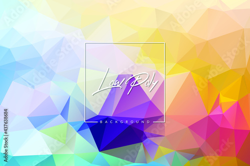 low poly abstract background vector