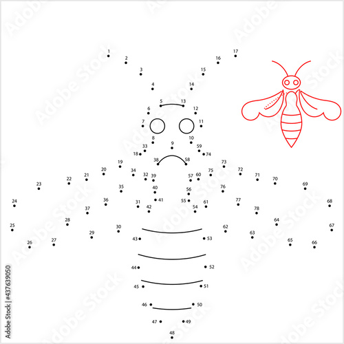 Honey Bee Icon Connect The Dots M_2106001
