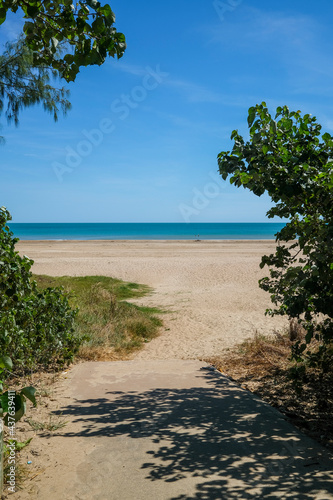 Path to the beach at Casuarina Beach in Darwin, Northern Territory, Australia