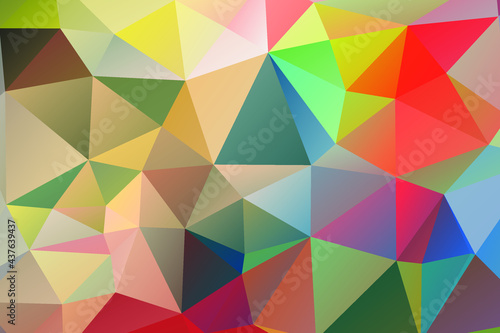 Colorful vector Low poly crystal background. Polygon design pattern. Low poly illustration, low polygon background.