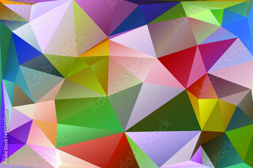 Geometric colorful background with triangular polygons. Abstract design. low poly Vector illustration.
