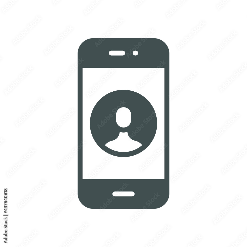Mobile account glyph icon, create new my profile for profile network. user page in social network template. avatar personal contact pictogram. vector illustration. design on white background. EPS 10 Mobile account glyph icon, create new my profile for profile network. user page in social network template. avatar personal contact pictogram. vector illustration. design on white background. EPS 10
