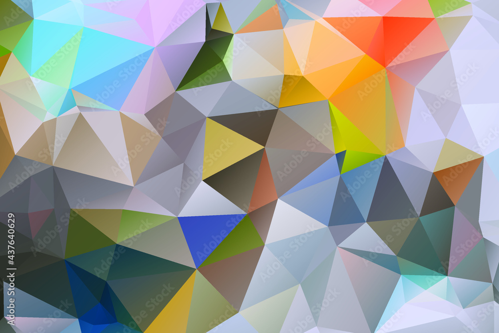 Obraz premium colorful low poly background