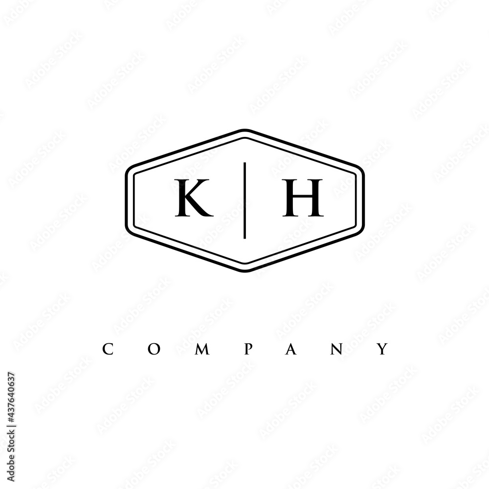 initial KH logo design vector initial KH logo design vector