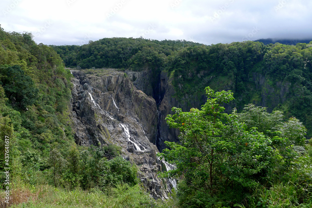 barron falls in the mountains