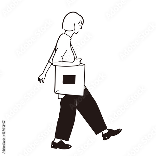 ラフな格好の女性