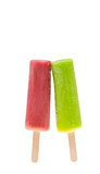 popsicles in juice isolated