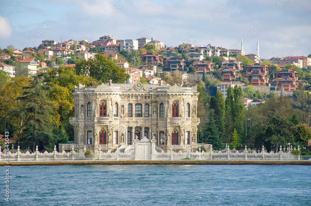 Sights of Turkey on the seashore in Istanbul
